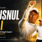 Poster resmi Malang United Academy tentang Khusnul Yuli sebagai Head Coach Malang United U-17